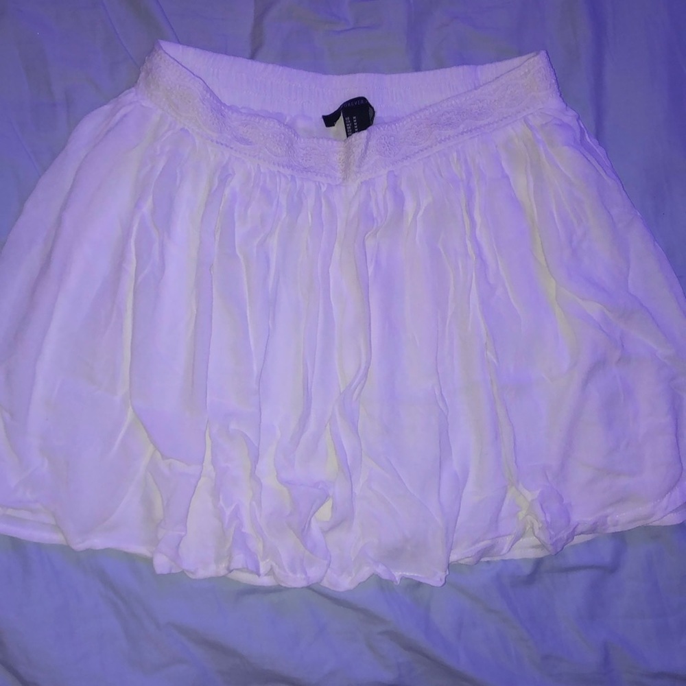 White Flowy Skirt